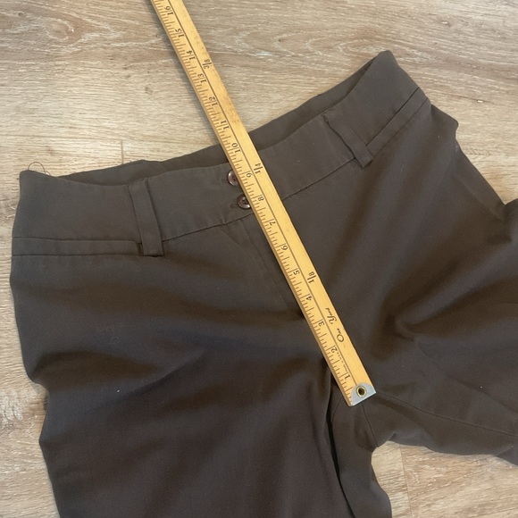 AB Studio - Townsend - Flat Front Wide Leg Dress Pants - Brown - Ladies Size 8 - Picture 12 of 13